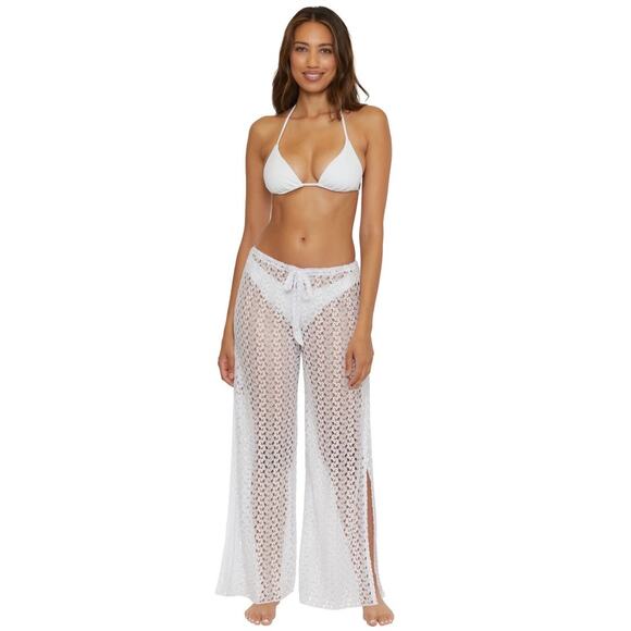 Becca White Platinum Lace Pant Size‎ Medium - Picture 1 of 4